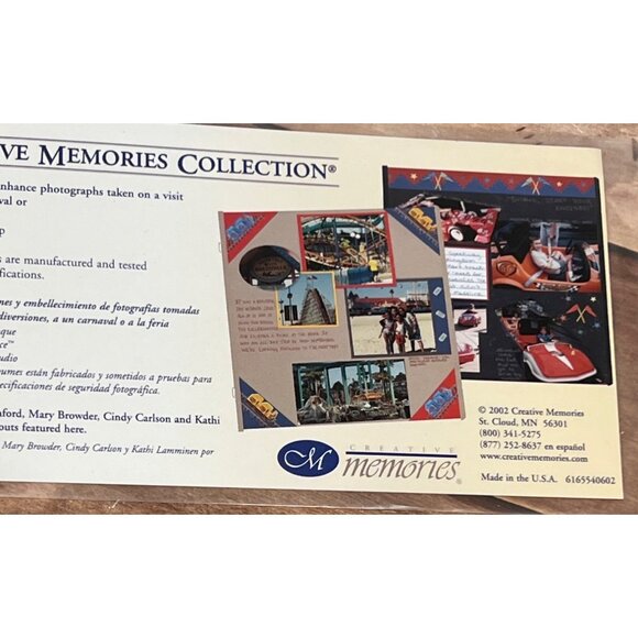 2002 CREATIVE MEMORIES AMUSEMENT PARK STICKERS 6165540602 ROLLER COASTER HOT DOG - Picture 3 of 5